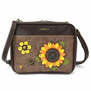 Crossbodies |  Companion Organizer Xbody – Sunflower Crossbodies Brown