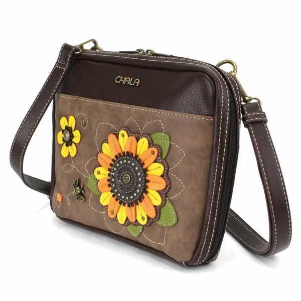 Crossbodies |  Companion Organizer Xbody – Sunflower Crossbodies Brown