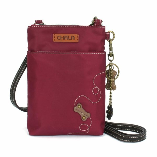 Crossbodies |  Cv – Cellphone Xbody – Corgi Crossbodies Burgundy Approx