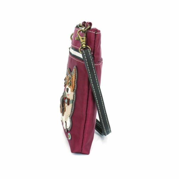 Crossbodies |  Cv – Cellphone Xbody – Corgi Crossbodies Burgundy Approx