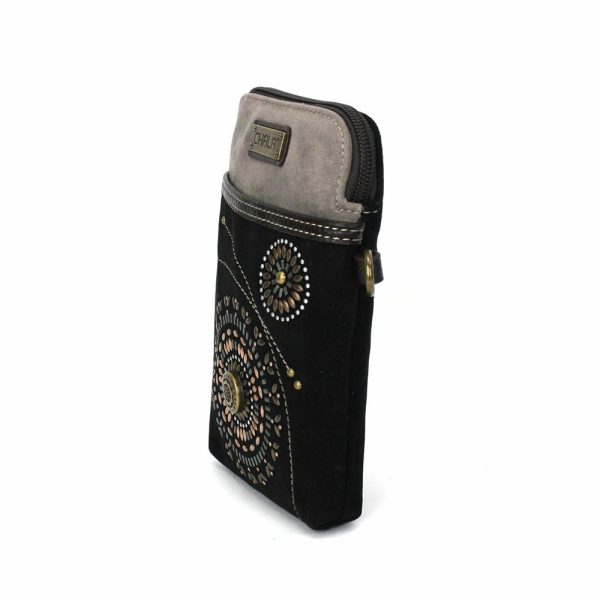 Crossbodies |  Dazzled Cellphone Xbody – Starburst (Black) Crossbodies Black Approx