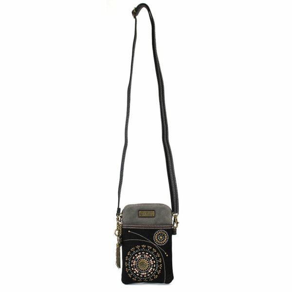 Crossbodies |  Dazzled Cellphone Xbody – Starburst (Black) Crossbodies Black Approx