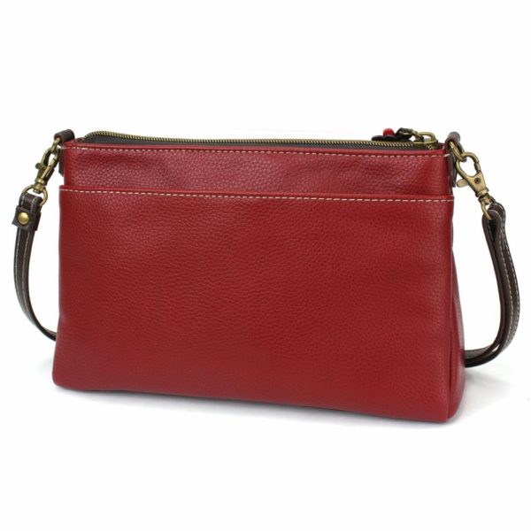 Crossbodies |  Deluxe Crossbody – Bus Crossbodies Burgundy Approx