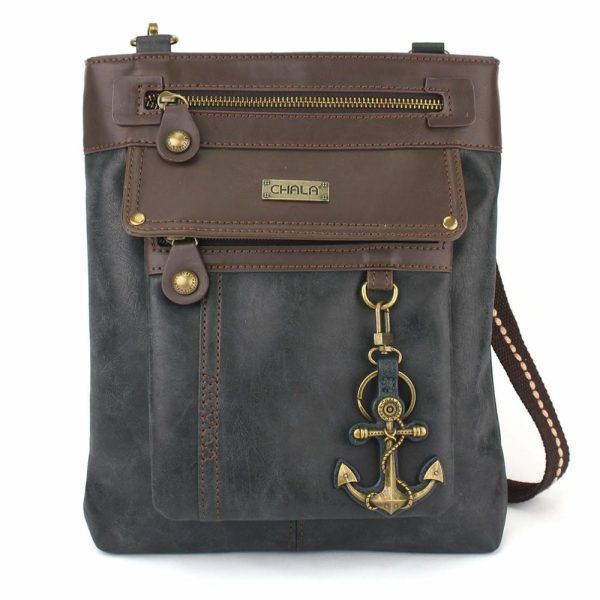 Crossbodies |  Gemini Crossbody – Anchor Crossbodies Black