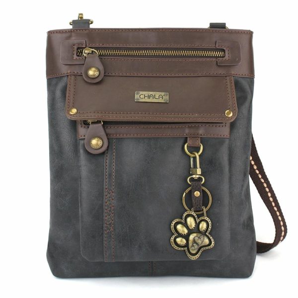 Crossbodies |  Gemini Crossbody – Pawprint Crossbodies Black