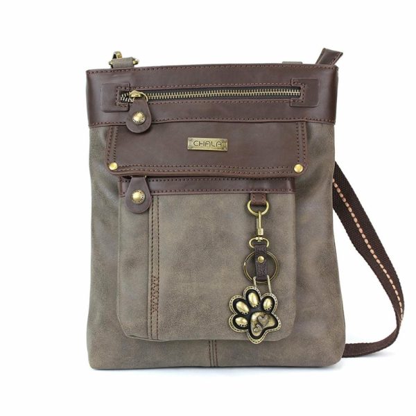 Crossbodies |  Gemini Crossbody – Pawprint Crossbodies Black