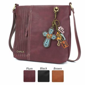 Crossbodies |  Lasercut Crossbody – Charming Charms Cross+Faith Crossbodies Black