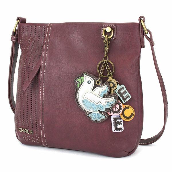 Crossbodies |  Lasercut Crossbody – Charming Charms Dove+Peace Crossbodies Black