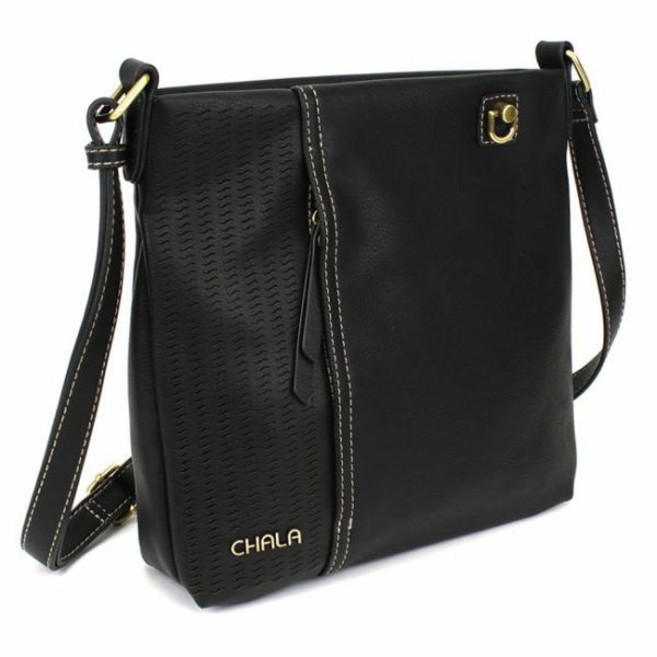 Crossbodies |  Lasercut Crossbody – Metal Charming Anchor Crossbodies Black