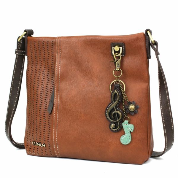 Crossbodies |  Lasercut Crossbody – Metal Charming Clef Crossbodies Black