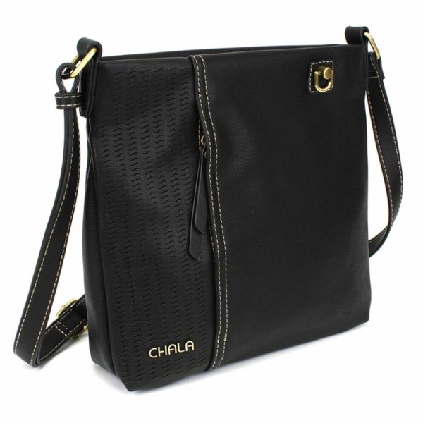 Crossbodies |  Lasercut Crossbody – Metal Charming Clef Crossbodies Black