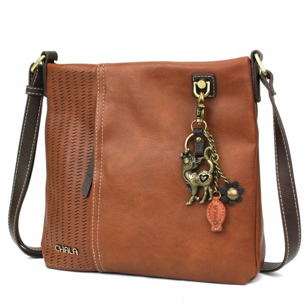 Crossbodies |  Lasercut Crossbody – Metal Charming Slim Cat Crossbodies Black