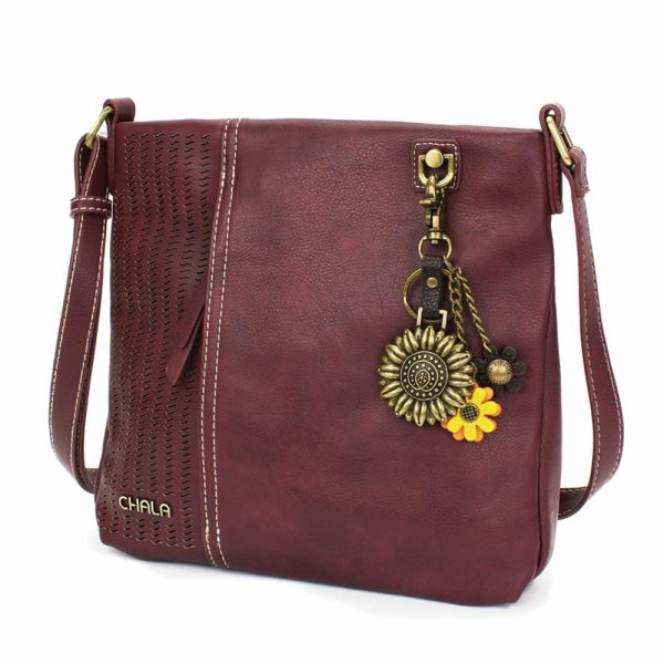 Crossbodies |  Lasercut Crossbody – Metal Charming Sunflower Crossbodies Black