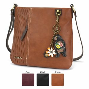 Crossbodies |  Lasercut Crossbody – Mini Keychain Bear Crossbodies Black