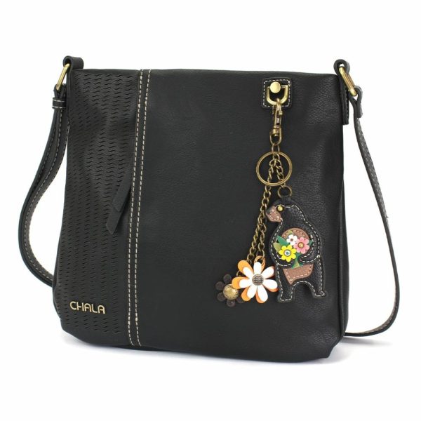 Crossbodies |  Lasercut Crossbody – Mini Keychain Bear Crossbodies Black