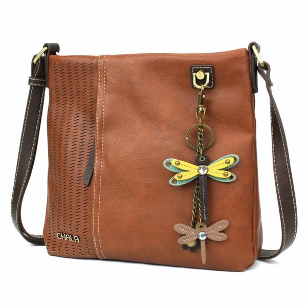 Crossbodies |  Lasercut Crossbody – Mini Keychain Dragonfly Yellow Crossbodies Black