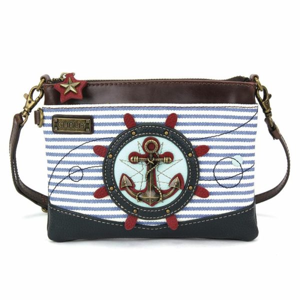 Crossbodies |  Mini Crossbody – Anchor Crossbodies Blue Stripe Approx