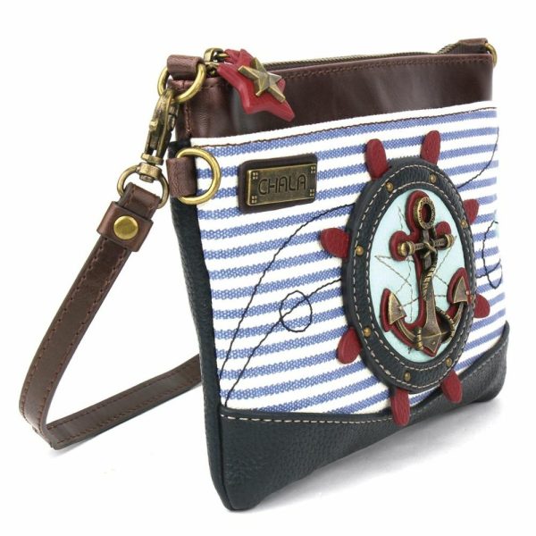 Crossbodies |  Mini Crossbody – Anchor Crossbodies Blue Stripe Approx