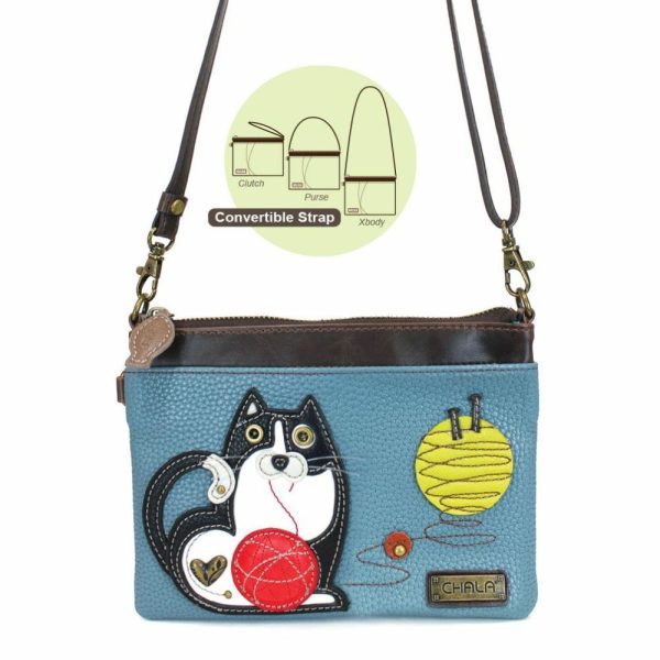 Crossbodies |  Mini Crossbody – Fat Cat Crossbodies Blue Approx