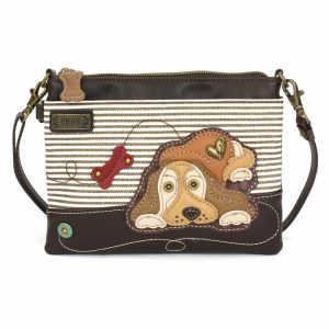 Crossbodies |  Mini Crossbody – Golden Cocker Crossbodies Brown Stripe Approx