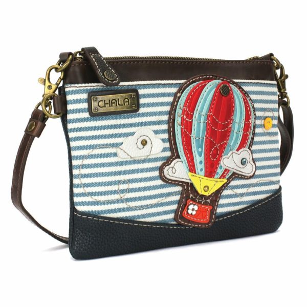 Crossbodies |  Mini Crossbody – Hot Air Balloon Crossbodies Blue Stripe Approx