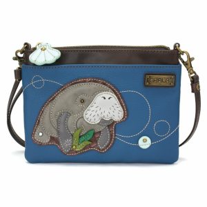 Crossbodies |  Mini Crossbody – Manatee A Crossbodies Blue Approx