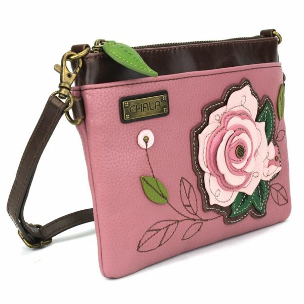 Crossbodies |  Mini Crossbody – Pink Rose Crossbodies Crossbodies