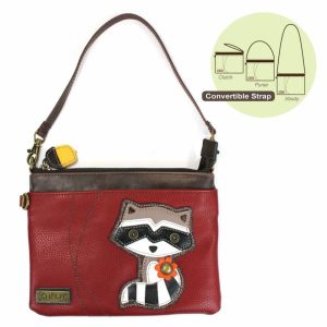 Crossbodies |  Mini Crossbody – Raccoon Crossbodies Burgundy Approx