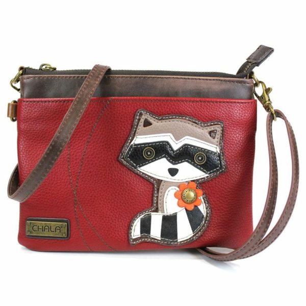 Crossbodies |  Mini Crossbody – Raccoon Crossbodies Burgundy Approx