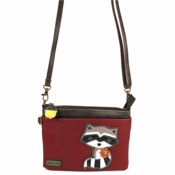 Crossbodies |  Mini Crossbody – Raccoon Crossbodies Burgundy Approx