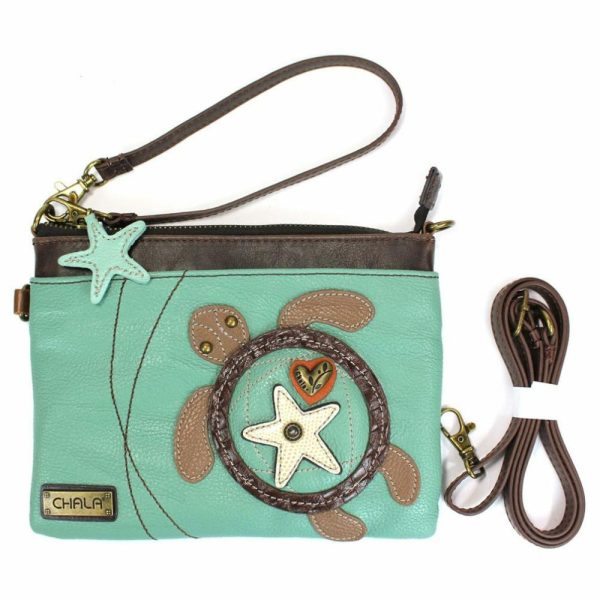 Crossbodies |  Mini Crossbody – Sea Turtle (Teal) Crossbodies Crossbodies