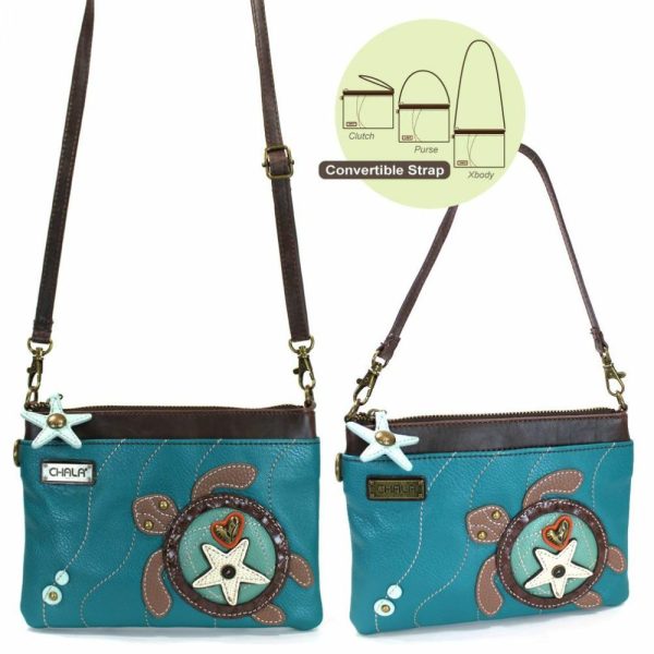 Crossbodies |  Mini Crossbody – Sea Turtle (Turquoise) Crossbodies Crossbodies