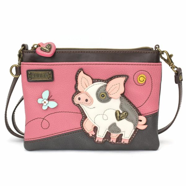 Crossbodies |  Mini Crossbody – Spotted Pink Pig Crossbodies Crossbodies