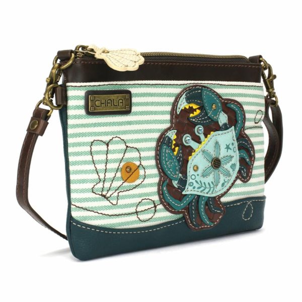 Crossbodies |  Mini Crossbody – Teal Crab Crossbodies Crossbodies