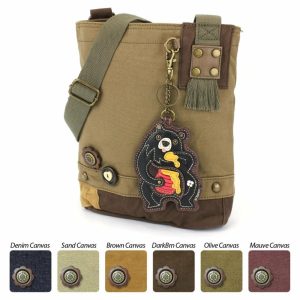 Crossbodies |  Patch Crossbody – Black Bear Crossbodies Brown