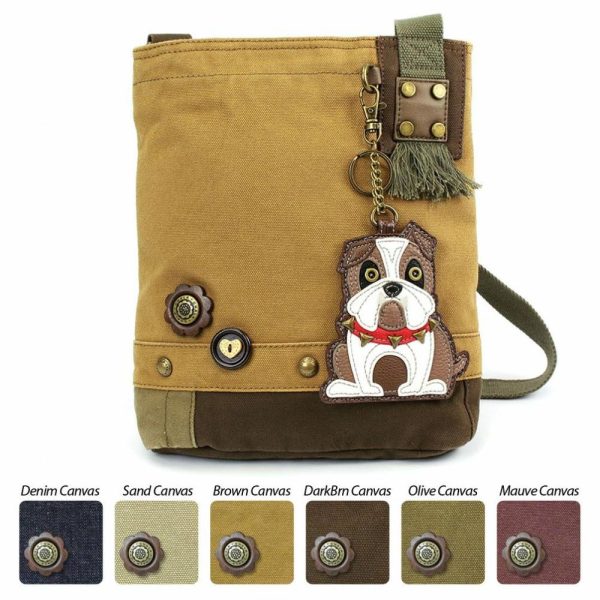 Crossbodies |  Patch Crossbody – Bulldog Crossbodies Brown