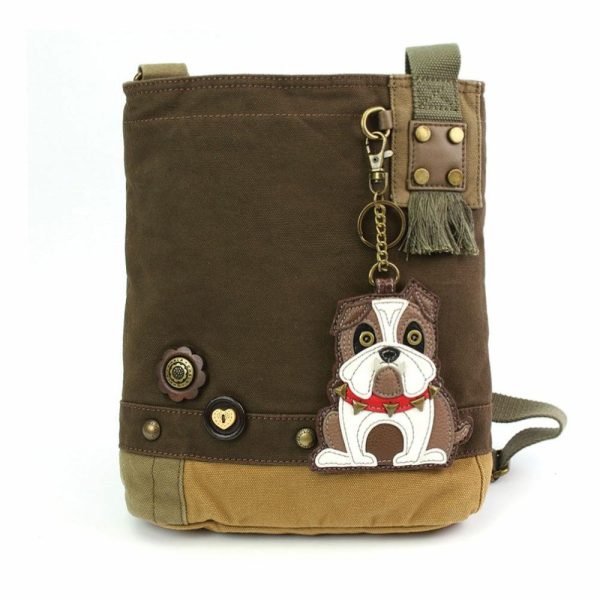 Crossbodies |  Patch Crossbody – Bulldog Crossbodies Brown