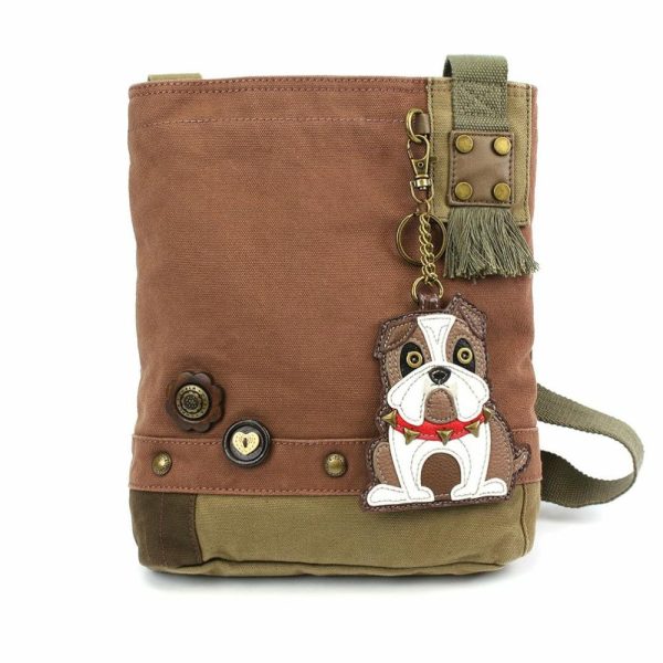 Crossbodies |  Patch Crossbody – Bulldog Crossbodies Brown