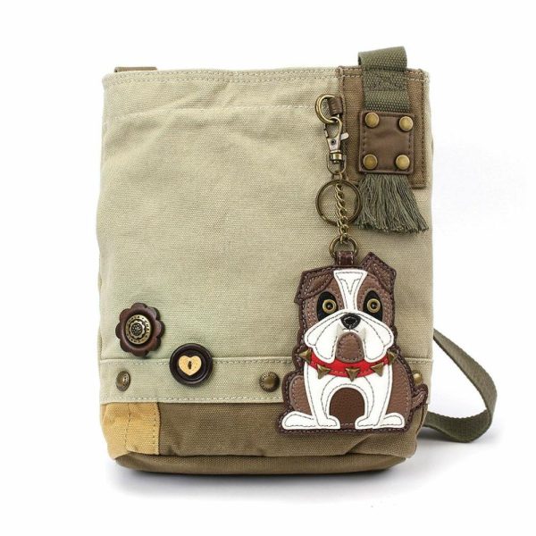 Crossbodies |  Patch Crossbody – Bulldog Crossbodies Brown