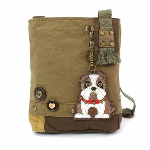 Crossbodies |  Patch Crossbody – Bulldog Crossbodies Brown