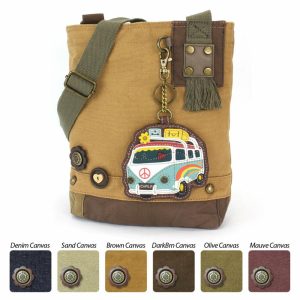 Crossbodies |  Patch Crossbody – Bus Crossbodies Brown