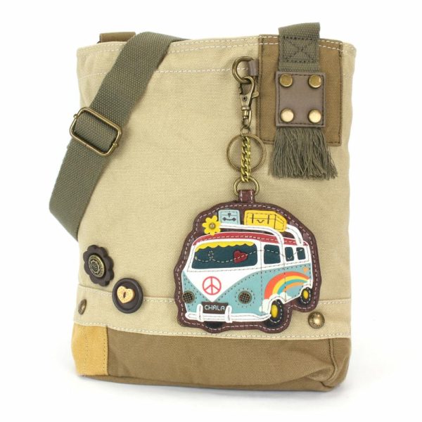 Crossbodies |  Patch Crossbody – Bus Crossbodies Brown