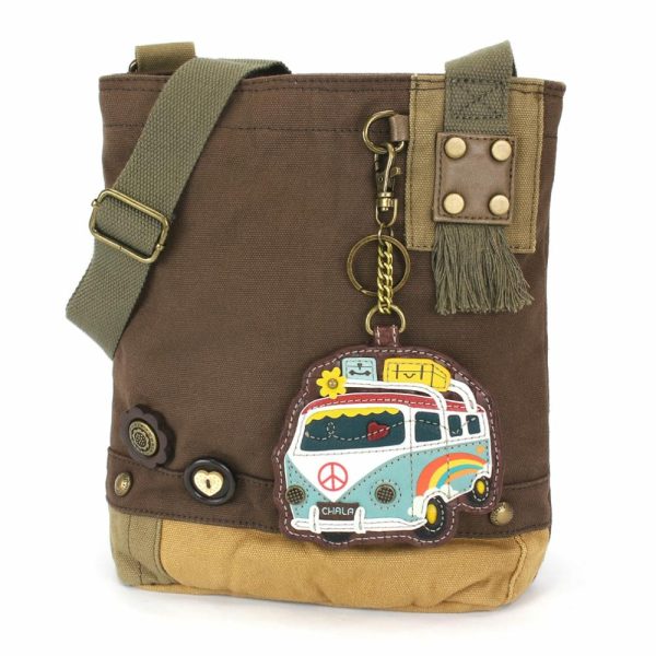 Crossbodies |  Patch Crossbody – Bus Crossbodies Brown