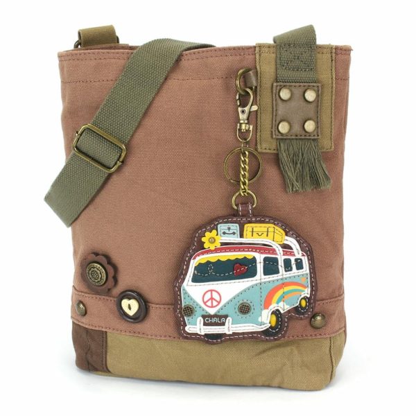 Crossbodies |  Patch Crossbody – Bus Crossbodies Brown