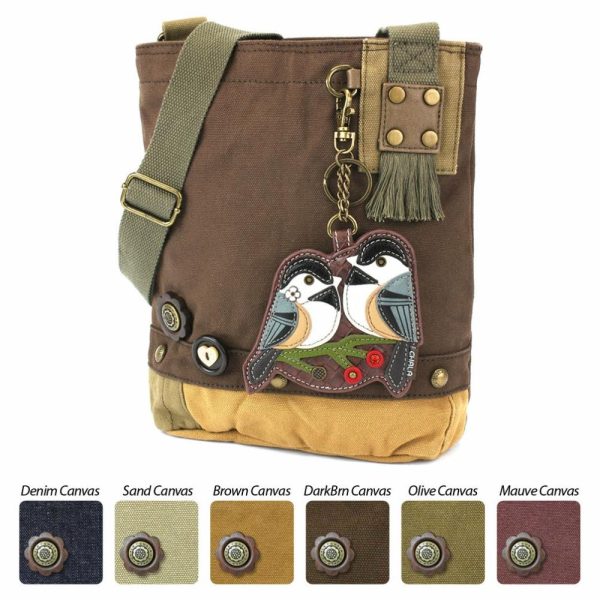 Crossbodies |  Patch Crossbody – Chickadee Crossbodies Brown