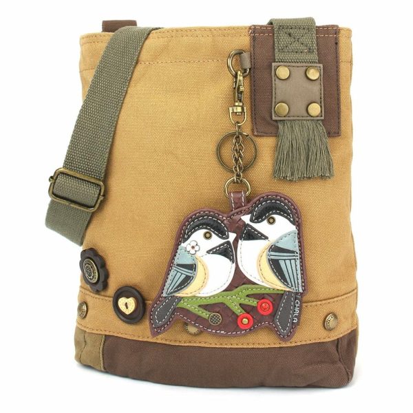 Crossbodies |  Patch Crossbody – Chickadee Crossbodies Brown