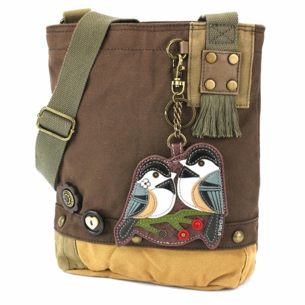 Crossbodies |  Patch Crossbody – Chickadee Crossbodies Brown