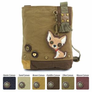 Crossbodies |  Patch Crossbody – Chihuahua Crossbodies Brown