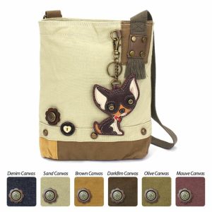 Crossbodies |  Patch Crossbody – Chihuahua Darkbrown Crossbodies Brown