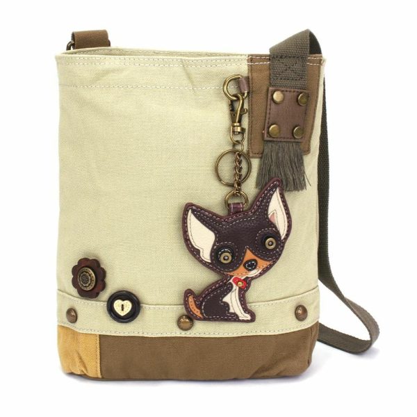 Crossbodies |  Patch Crossbody – Chihuahua Darkbrown Crossbodies Brown